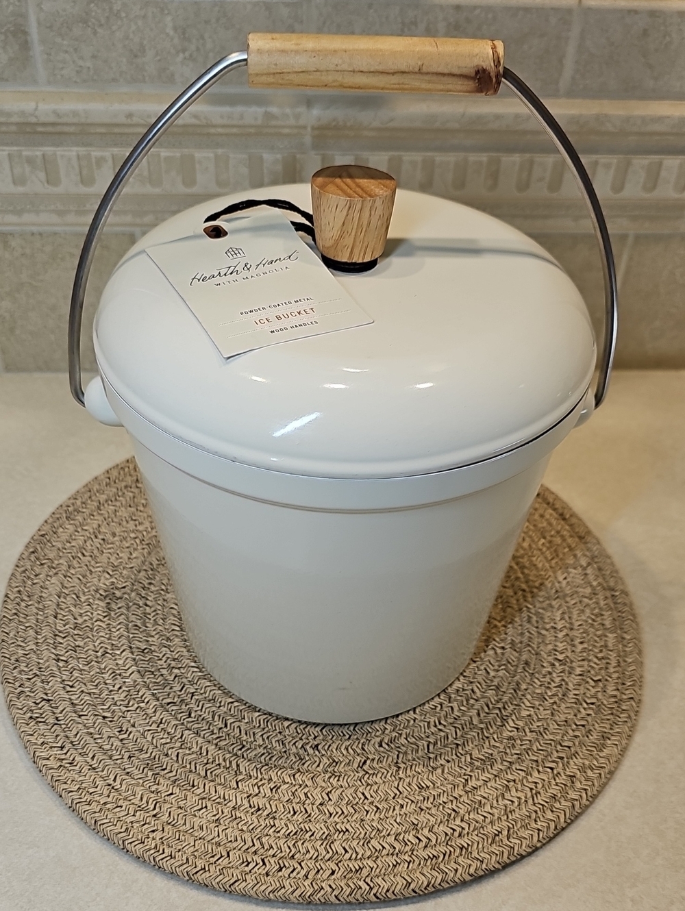 2.5L Hearth&Hand Stainless Steel Ice Bucket With Handle